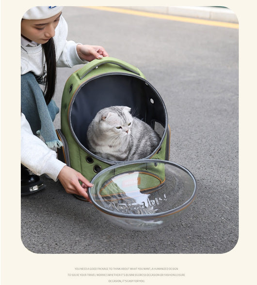 Mochila Transportadora Transparente de Gran Capacidad para Mascotas - Image 10