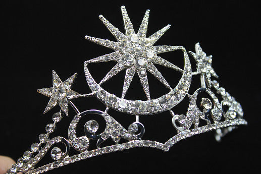 Corona Tiara Diamantes Estrella y Luna - Image 7