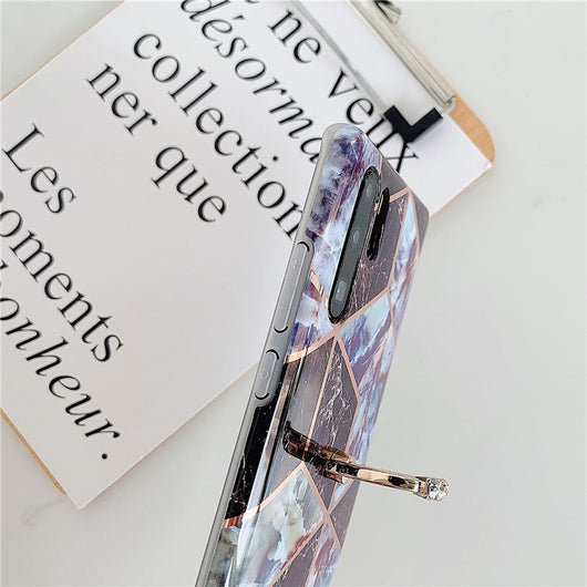 Funda para teléfono con mármol mosaico y acabado electrochapado - Image 5