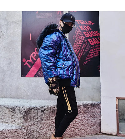 Chamarra de Algodón Suelta Cálida para Invierno Hombre - Image 8