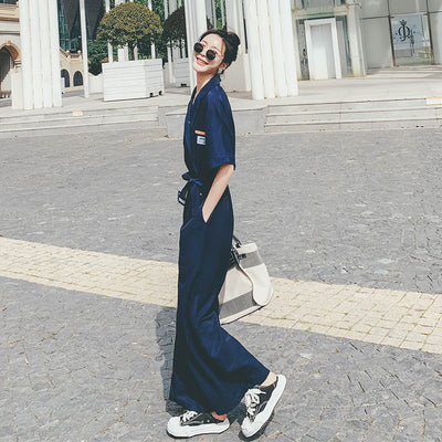 Jumpsuit Elegante de Corte Recto y Escote en V - Image 16