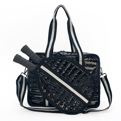 Bolsa Deportiva Tenis Crossbody a Rayas con Bandolera - Image 20