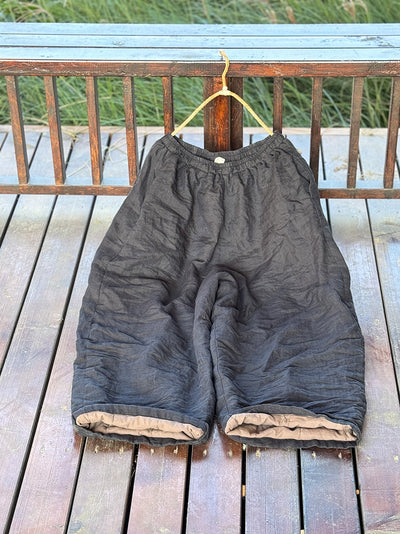 Pantalones Rectos Anchos de Ramio Lavado en Calor para Mujer - Image 12