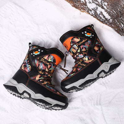 Botas de Nieve Térmicas para Niños - Algodón Grueso y Calidez Extrema