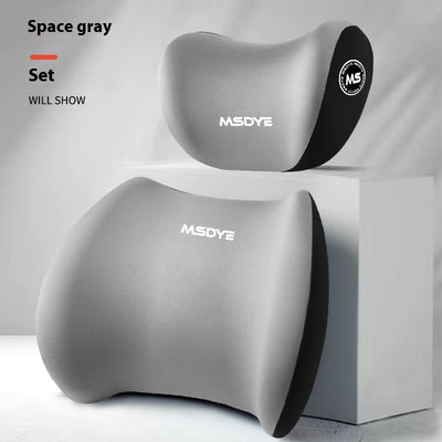 Almohada de Soporte Lumbar y Cervical con Espuma Viscoelástica para Auto - Image 9