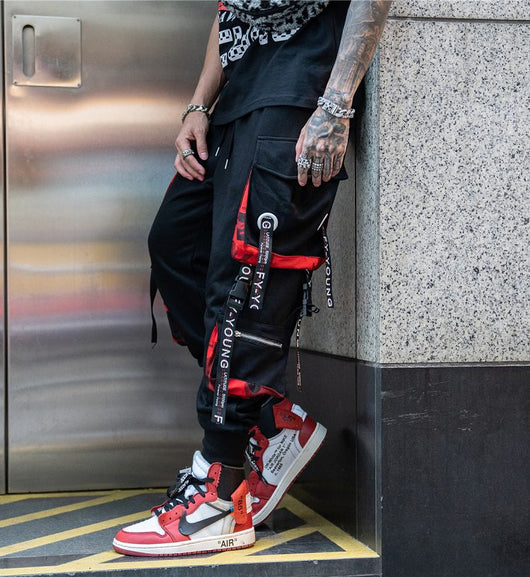 Pantalones Harem Hip Hop con Cintas Laterales - Image 10