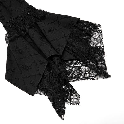 Vestido Largo Rosa Espinas Negras para Mujer - Image 5