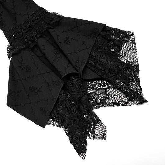 Vestido Largo Rosa Espinas Negras para Mujer - Image 5