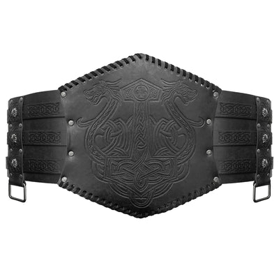 Cinturón Ancho Estilo Vikingo Nórdico con Relieve - Image 7