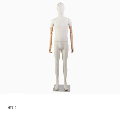 Maniquí de Escote Femenino en Fibra de Vidrio con Manos de Madera - Image 5
