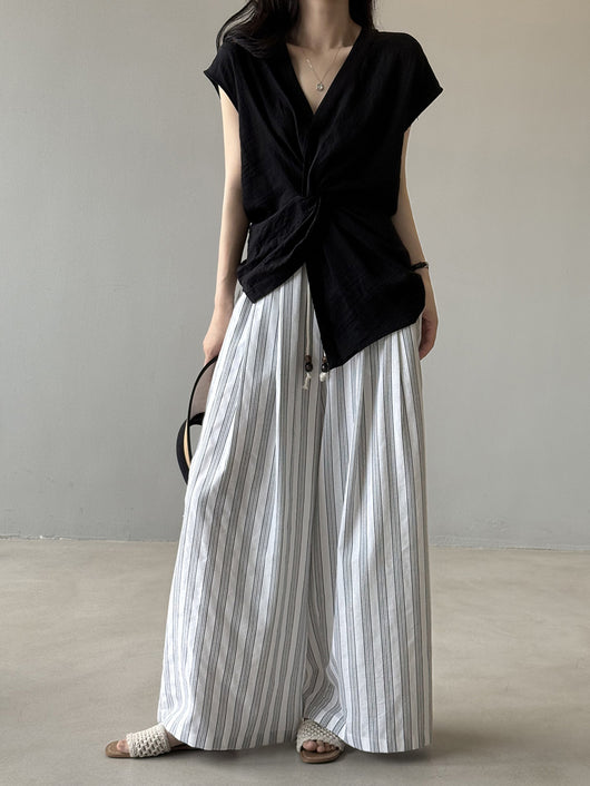 Chaleco Anudado Escote V para Mujer - Ajuste Slim Reductor - Image 13