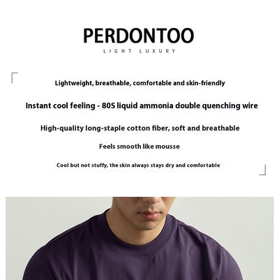Camiseta de Algodón Mercerizado Tratado con Amoníaco Líquido para Hombre - Image 16
