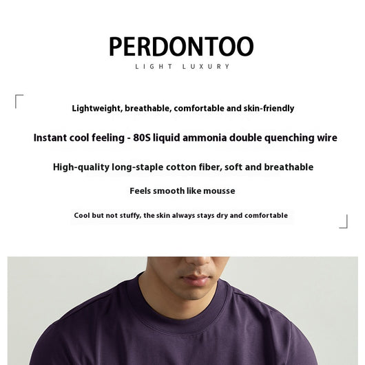 Camiseta de Algodón Mercerizado Tratado con Amoníaco Líquido para Hombre - Image 16