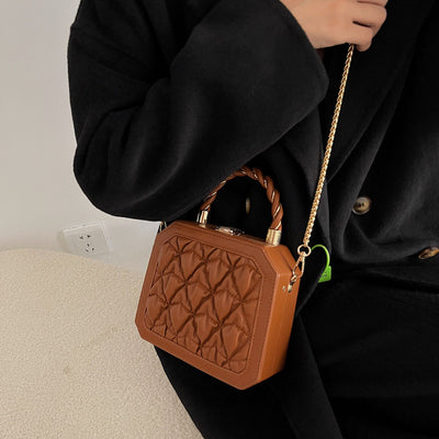Bolso Cuadrado Pequeño PU Estilo Coreano con Cadena Elegante - Image 24