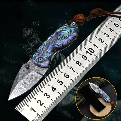 Cuchillo Plegable Damasco Compacto de Bolsillo - Image 7