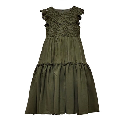 Vestido de Encaje Elegante para Niñas - Diseño Formal para Bodas y Eventos - Image 8