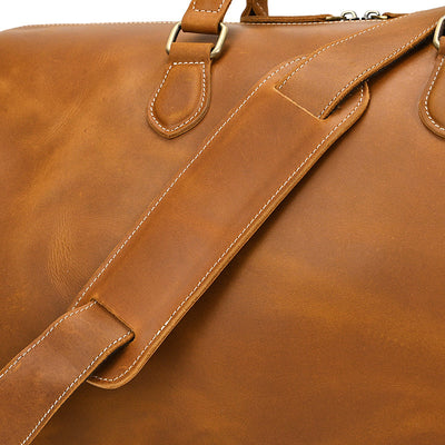 Bolsa de Viaje Cuero Vintage Crazy Horse Gran Capacidad - Image 20