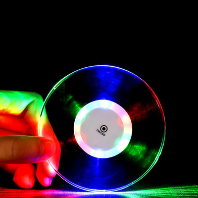 Posavasos LED Luminoso de Cristal Acrílico con Base Brillante para Cócteles - Image 19