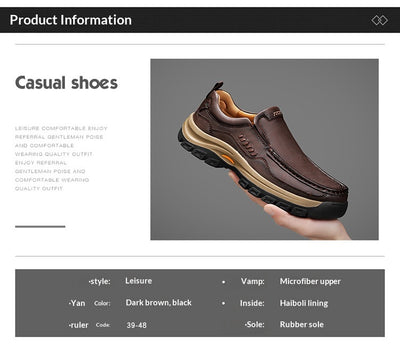 Zapatos de Cuero Casual Estilo Británico para Senderismo y Outdoor - Image 11