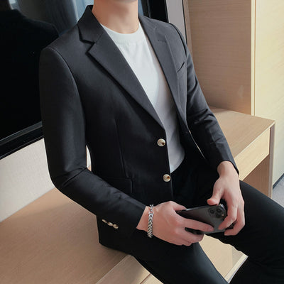 Traje Casual Sofisticado para Hombre de Dos Botones - Image 4