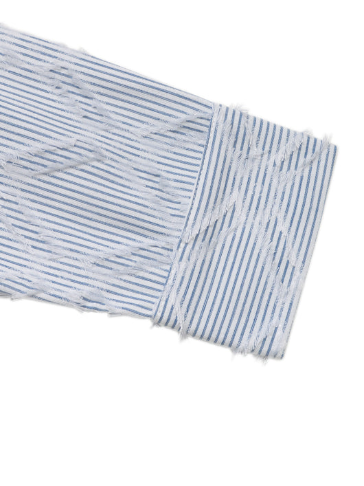Cardigan a Rayas Azul y Blanco para Mujer - Image 13
