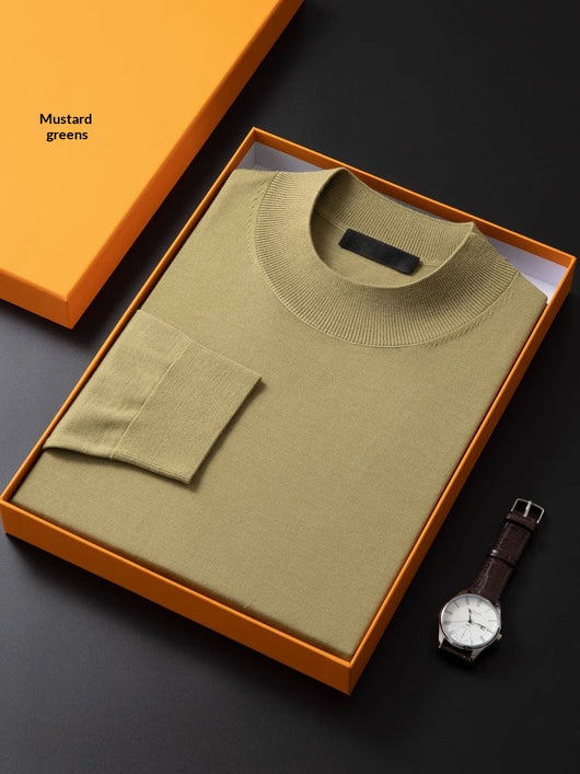Suéter Base Cuello Alto Fino Versátil para Hombre - Image 9