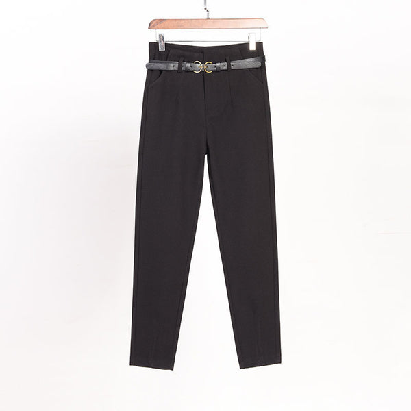 Pantalones Harem Cómodos con Forro Polar para Otoño e Invierno