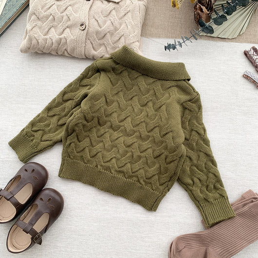Conjunto de Cardigan y Jumper Unisex Estilo Europeo para Bebé - Image 15