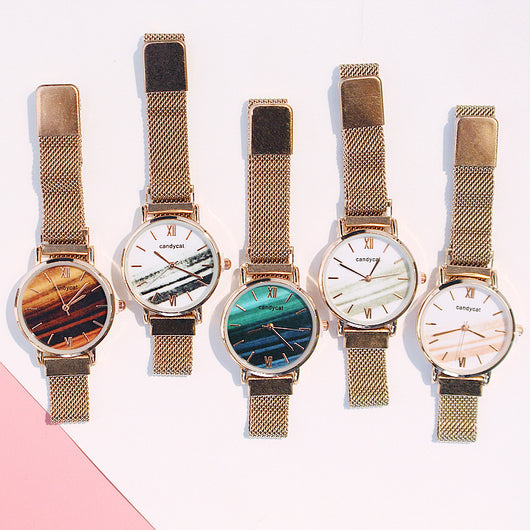 Reloj de Moda Retro con Diseño de Mármol para Mujer - Image 12