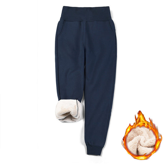Pantalones Cálidos de Cintura Alta con Forro Polar - Diseño Estilizado - Image 12