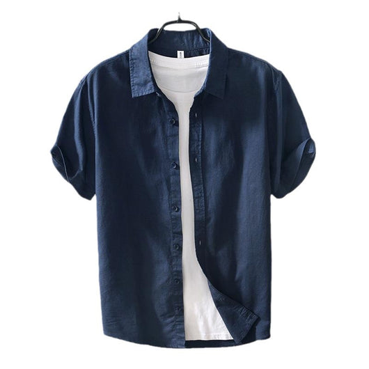 Camisa Casual de Algodón y Lino para Hombre - Image 5