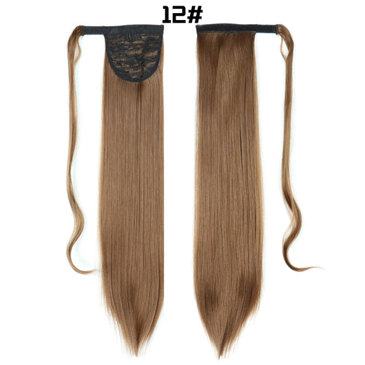 Cola de Caballo Extensible con Velcro - Cabello Liso Europeo - Image 10