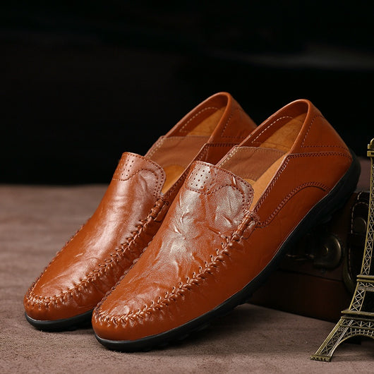 Zapatos Casuales de Cuero para Hombre Estilo Británico Ligeros y Versátiles - Image 8