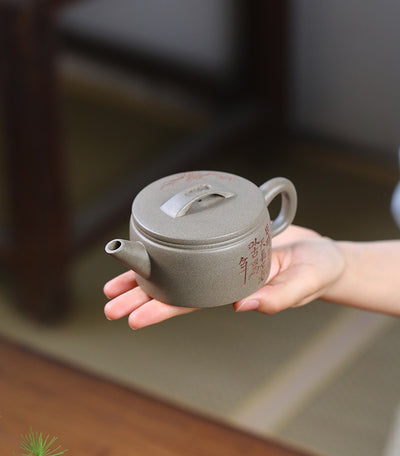 Tetera Artesanal de Barro Púrpura con Boca Ancha - Té Premium Hanwa - Image 23