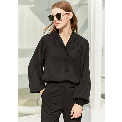 Blusa Elegante de Gasa con Mangas Farol - Image 4