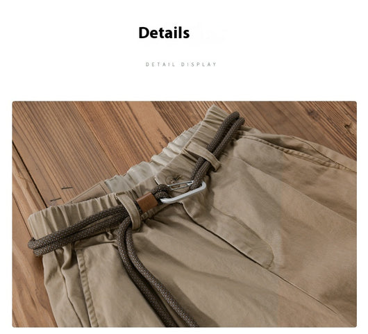 Pantalones Overol Japoneses Holgados para Hombre - Image 13