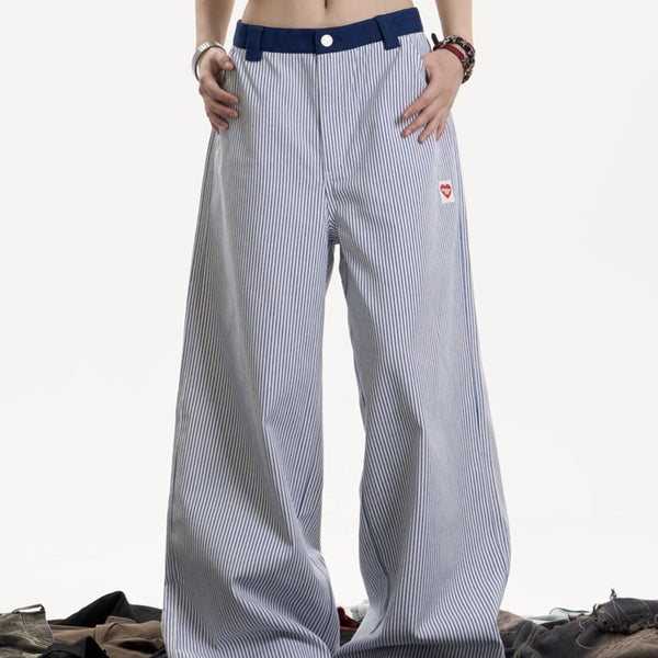 Pantalones Deportivos Casuales a Rayas para Mujer