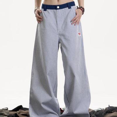 Pantalones Deportivos Casuales a Rayas para Mujer