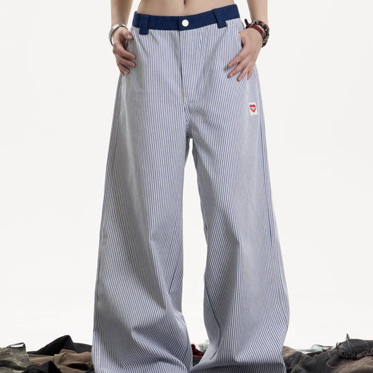 Pantalones Deportivos Casuales a Rayas para Mujer
