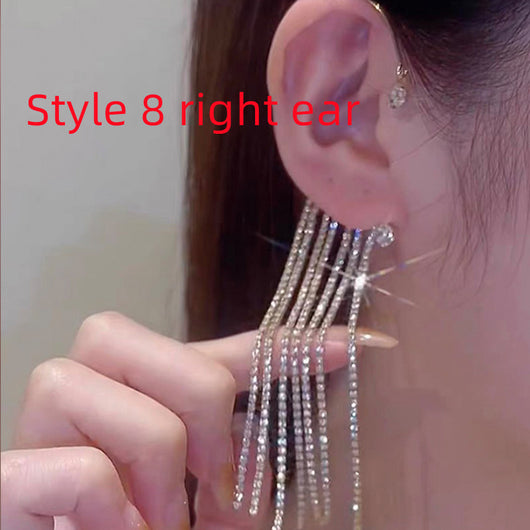 Aretes de Diamante Brillante con Clip Mariposa 2 en 1 - Image 33