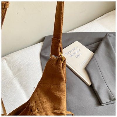 Bolsa Mensajera Retro de Gran Capacidad Tipo Dumpling para Otoño e Invierno - Image 22