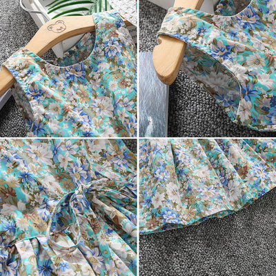 Conjunto de 2 Piezas: Vestido y Sombrero para Niñas en Algodón - Image 10