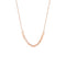 925 Plateado Sterling Women's Summer Necklace Clavicle Chain Light Luxury Niche Rose Dorado Pequeño cube