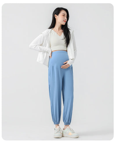 Pantalones Deportivos de Maternidad Talla Grande con Protección Solar Ice Silk - Image 10
