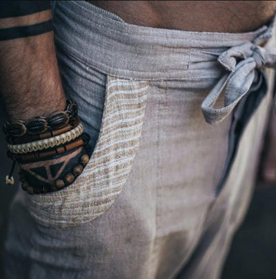Pantalones Casuales de Algodón con Múltiples Bolsillos para Hombre - Image 3