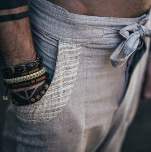 Pantalones Casuales de Algodón con Múltiples Bolsillos para Hombre - Image 3