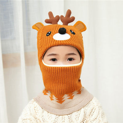Gorro Infantil con Protección de Felpa y Babero Integrado - Image 19