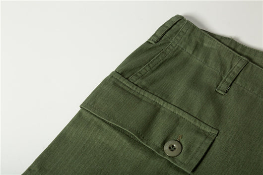 Pantalones Cortos Militares Retro con Múltiples Bolsillos - Image 11