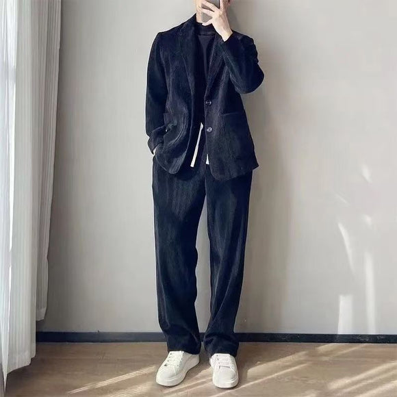 Conjunto Elegante de Traje y Pantalones Casuales para Hombre