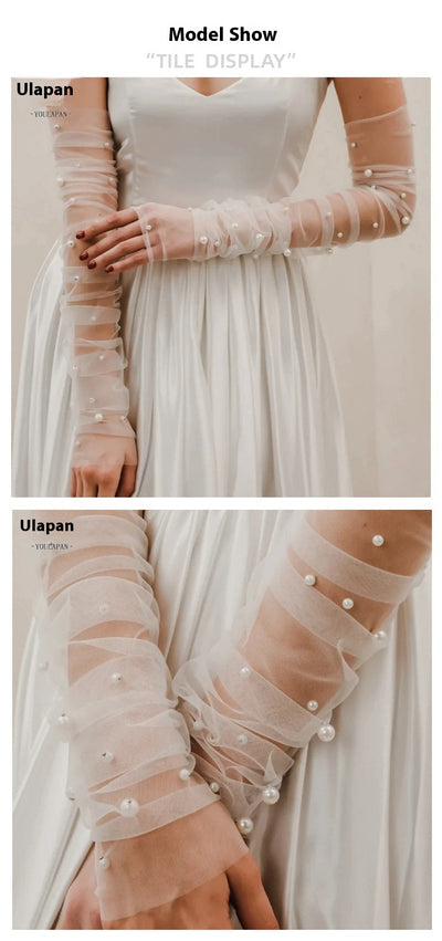 Guantes de Perla para Novia Inspiración Japonesa y Coreana - Image 10